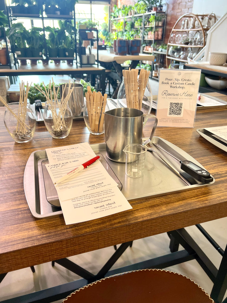 Custom Candle Pouring Workshop / Private Party | Vacant Wheel Candle Bar in Midtown OKC