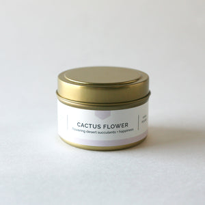 
                  
                    CACTUS FLOWER 4 oz Travel Tin Soy Candle - Vacant Wheel
                  
                