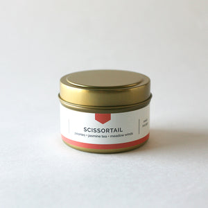 
                  
                    SCISSORTAIL 4 oz Travel Tin Soy Candle - Vacant Wheel
                  
                