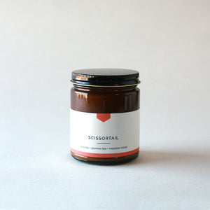 SCISSORTAIL 9 oz Amber Glass Soy Candle - Vacant Wheel